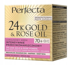 Krem przeciwstarzeniowy do twarzy perfecta gold rose 70+