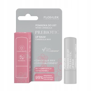 Prebiotyczna pomadka do ust wosk candelilla