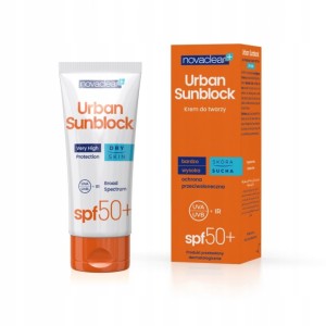 Novaclear Urban Sunblock Krem ochronny do twarzy SPF 50+ skóra sucha 40 ml