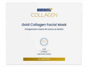 Novoclear Cold Collagen Kolagenowana maka do twarzy ze złotem 1szt