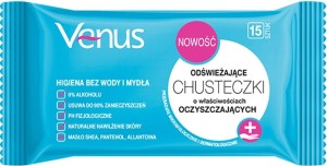 VENUS Chusteczki d/rąk 15szt. oczyszczające
