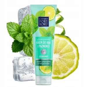 CZTERY PORY ROKU Krem glicerynowy d/rąk 130ml BERGAMOTKA&MIĘTA