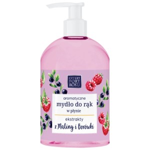 CZTERY PORY ROKU Mydło d/rąk 500ml MALINA&BORÓWKA