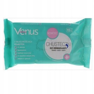 VENUS Chusteczki d/demakijażu 15szt.