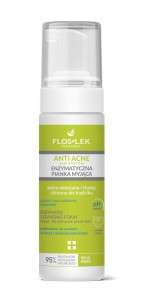 Enzymatyczna pianka myjąca skóra mieszana i tłusta skłonna do trądziku